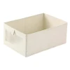 Viewing window cotton and linen storage box, wardrobe organization box, storage box, foldable fabric toys, clothes and sundries storage basket Item Picture